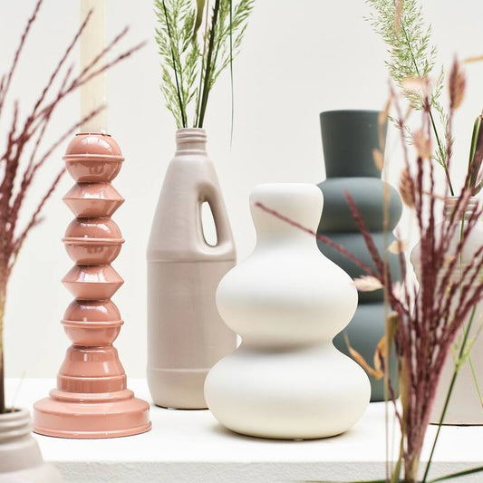 Moderne Keramikvase 20cm Höhe - Luzid Studio 