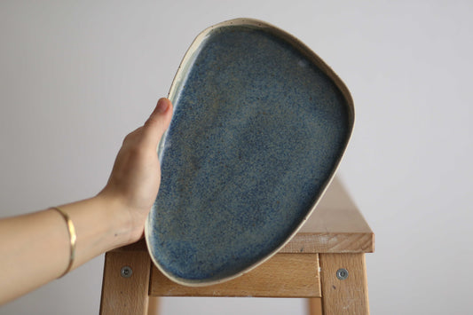 Ceramic Handmade Service Plate - Luzid Studio 