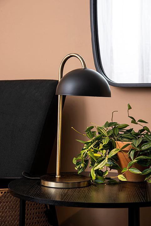 Dome Metal Black Table Lamp - Luzid Studio 