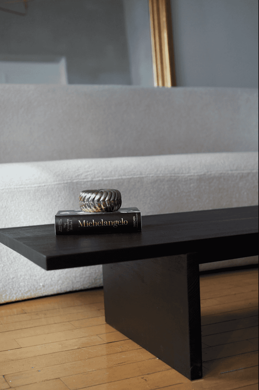 Black Edgy Bridge Coffee Table - Luzid Studio 