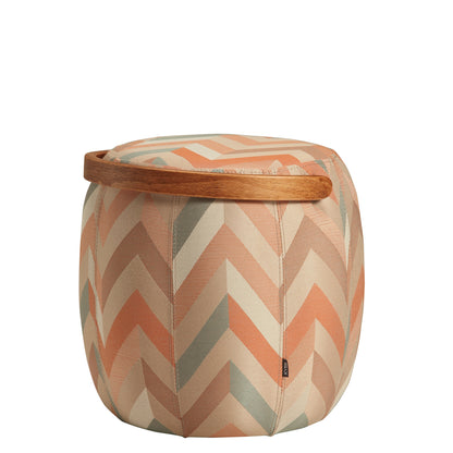 Bakrac Pouf Zig Zag Textured - Luzid Studio 