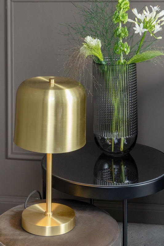 Capa Metal Gold Table Lamp - Luzid Studio 