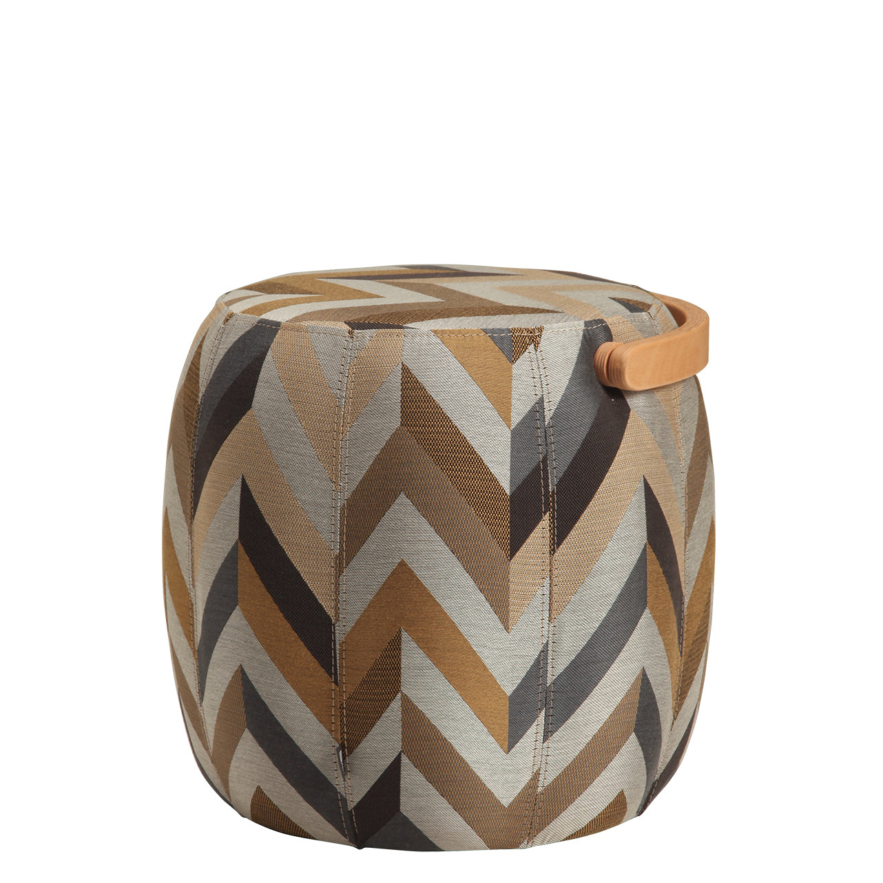 Bakrac Pouf Zig Zag Textured - Luzid Studio 