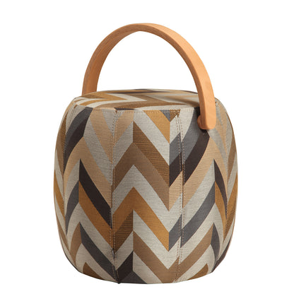 Bakrac Pouf Zig Zag Textured - Luzid Studio 