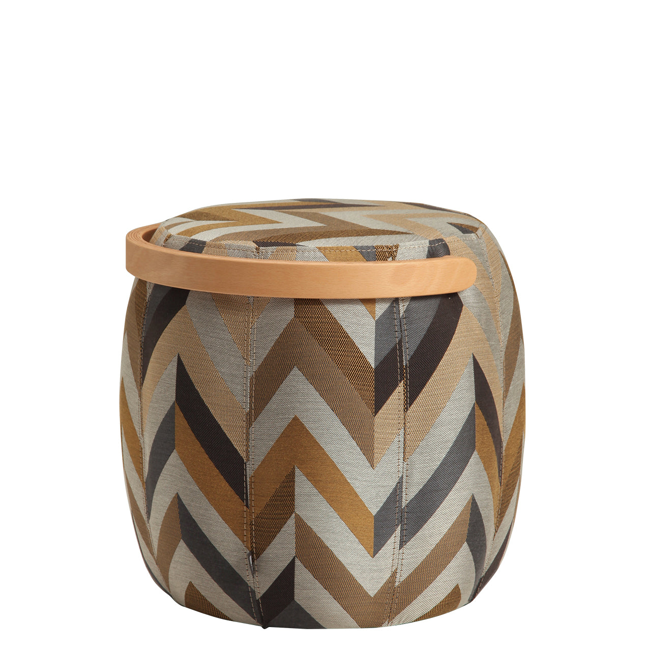 Bakrac Pouf Zig Zag Textured - Luzid Studio 