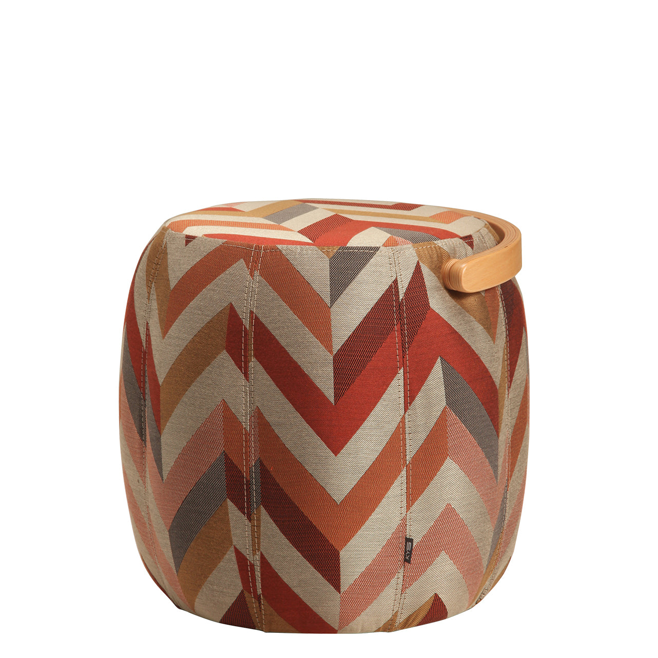 Bakrac Pouf Zig Zag Textured - Luzid Studio 