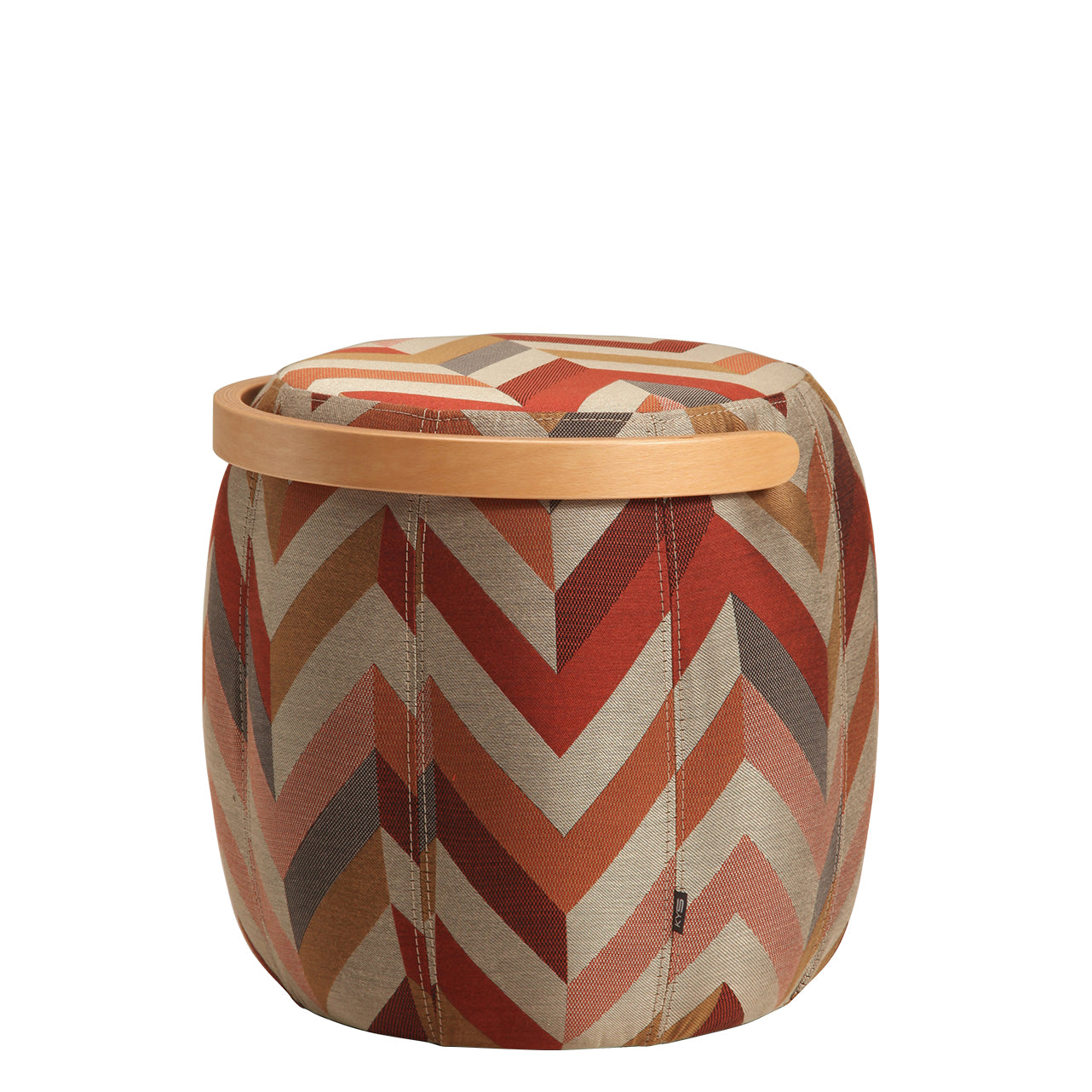 Bakrac Pouf Zig Zag Textured - Luzid Studio 