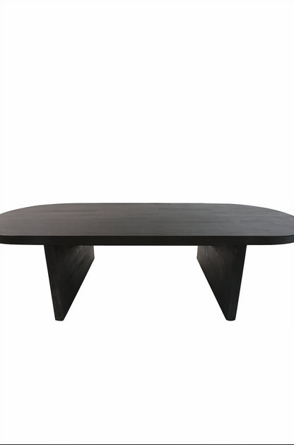 Bridge Oval Black Coffee Table - Luzid Studio 