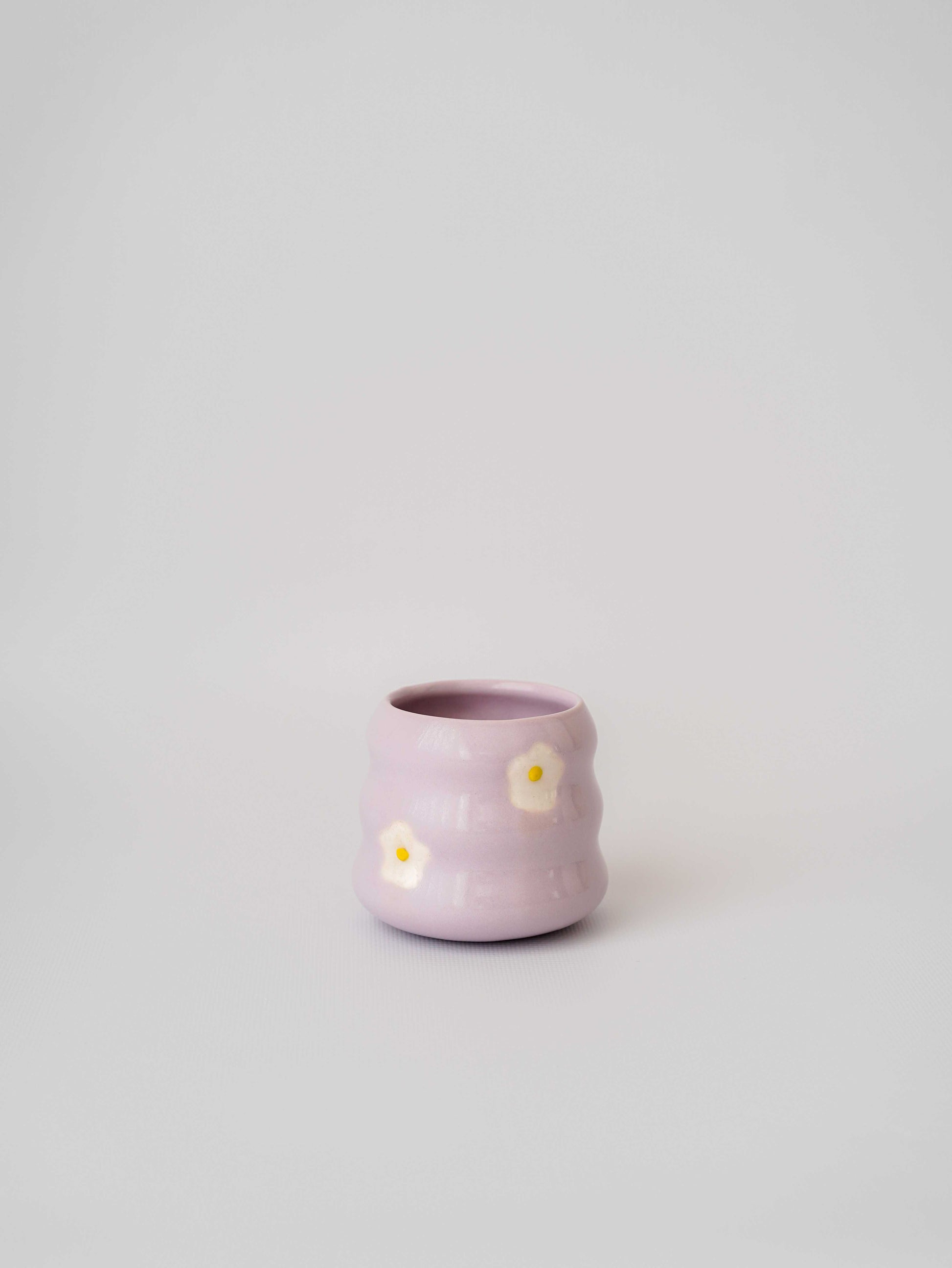 Daisy Flair Ceramic Coffee Cup - Luzid Studio 